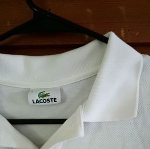 White classic lacoste polo